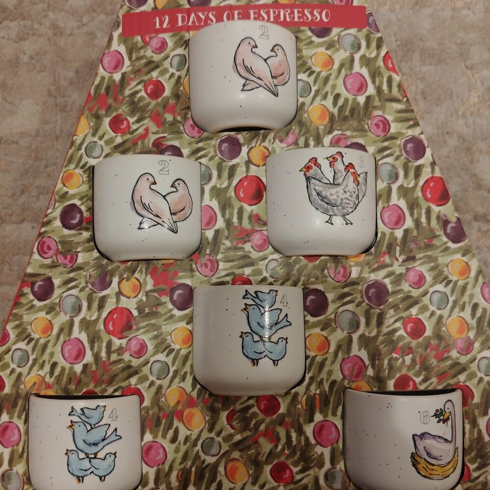 Peppermint & Pine 12 Days of Espresso mugs